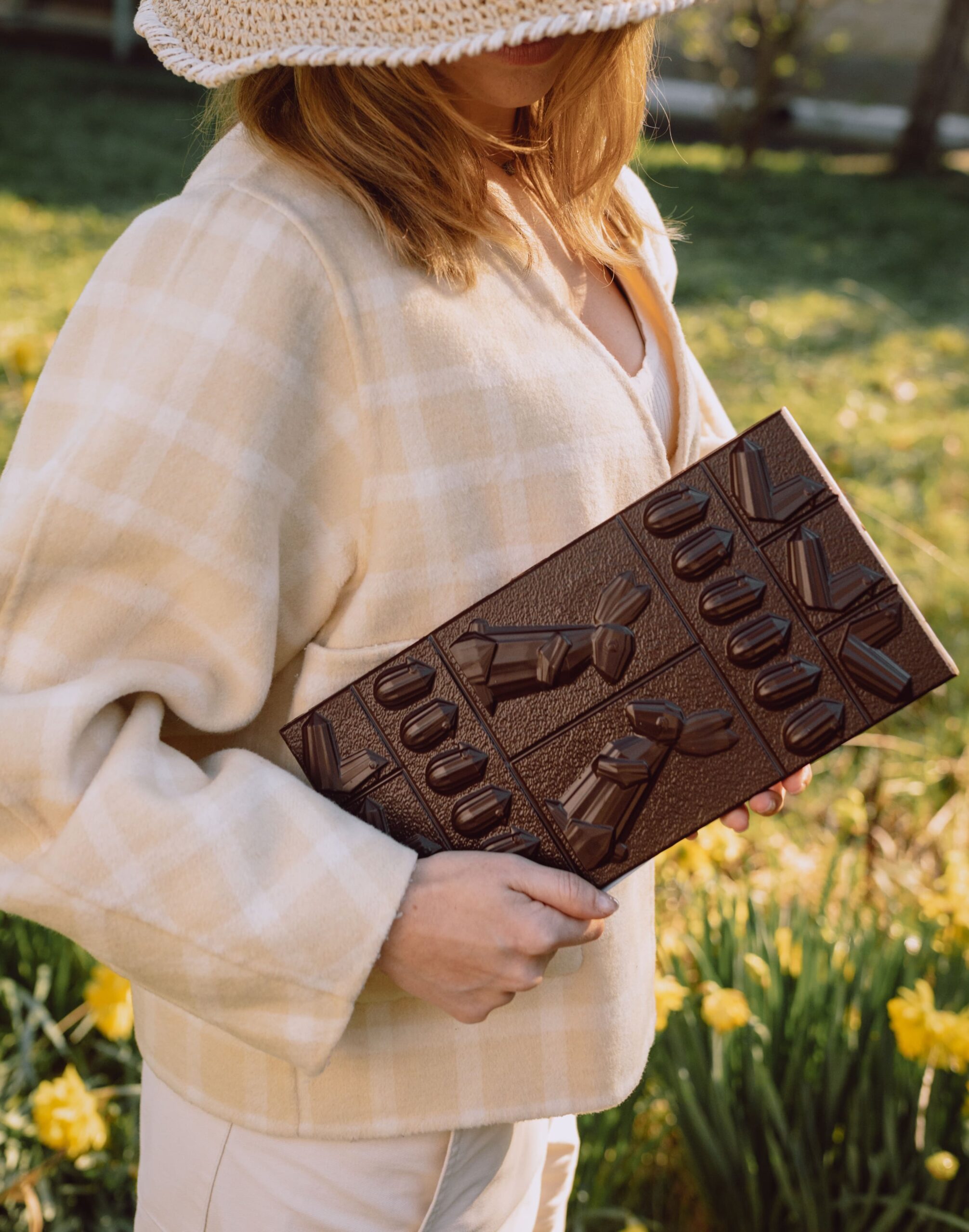 Création des chocolats de Pâques pour Alain Ducasse Chocolat