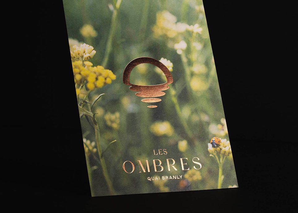 branding du restaurant les Ombres